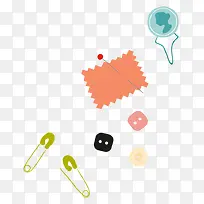 矢量 卡通手绘 别针-空若网 矢量 卡通手绘 别针-空若网