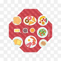 矢量手绘卡通食物-空若网 矢量手绘卡通食物-空若网