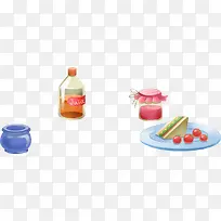 手绘卡通食物插图-空若网 手绘卡通食物插图-空若网