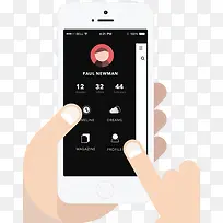 扁平化手握手机app图标-空若网 扁平化手握手机app图标-空若网