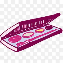 矢量手绘眼影素材-空若网 矢量手绘眼影素材-空若网