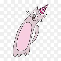 手绘可爱打招呼动物-空若网 手绘可爱打招呼动物-空若网