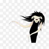 卡通手绘妖女-空若网 卡通手绘妖女-空若网