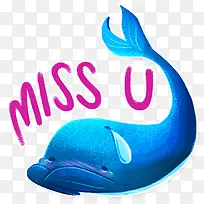 蓝色可爱海豚-空若网 蓝色可爱海豚-空若网