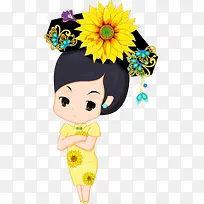 手绘卡通可爱娘娘-空若网 手绘卡通可爱娘娘-空若网