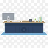 办公桌卡通-空若网 办公桌卡通-空若网