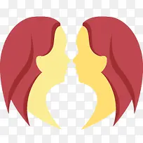 双子座卡通设计-空若网 双子座卡通设计-空若网