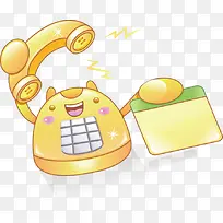 可爱卡通手绘电话-空若网 可爱卡通手绘电话-空若网