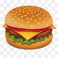 汉堡包png矢量素材-空若网 汉堡包png矢量素材-空若网