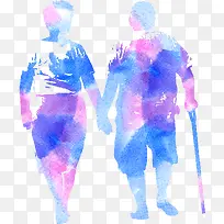 彩色墨迹运动人物-空若网 彩色墨迹运动人物-空若网