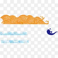 橙色蓝色水纹-空若网 橙色蓝色水纹-空若网