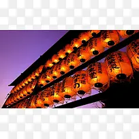 唯美庙会灯笼摄影图-空若网 唯美庙会灯笼摄影图-空若网