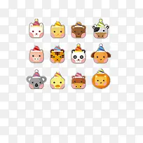 动物头矢量图-空若网 动物头矢量图-空若网