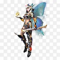 魔幻翅膀铠甲女法师-空若网 魔幻翅膀铠甲女法师-空若网