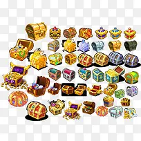 各式宝箱素材-空若网 各式宝箱素材-空若网