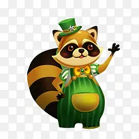 可爱卡通狸猫-空若网 可爱卡通狸猫-空若网