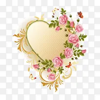 爱心玫瑰边-空若网 爱心玫瑰边-空若网