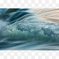 波涛高清摄影蓝色-空若网 波涛高清摄影蓝色-空若网
