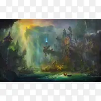 魔幻动画手绘插画-空若网 魔幻动画手绘插画-空若网