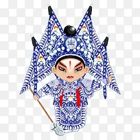 卡通京剧人物插画-空若网 卡通京剧人物插画-空若网