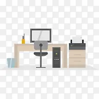 扁平化办公桌-空若网 扁平化办公桌-空若网