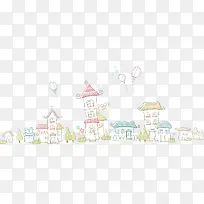 手绘卡通城市-空若网 手绘卡通城市-空若网
