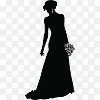 黑色时尚人物剪影-空若网 黑色时尚人物剪影-空若网