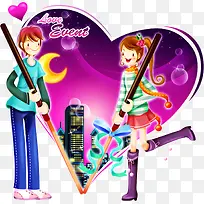 情侣爱心海报-空若网 情侣爱心海报-空若网