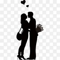 墨迹情侣爱心-空若网 墨迹情侣爱心-空若网