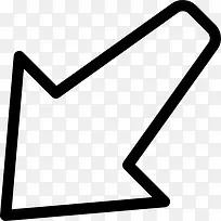 斜箭头图标-空若网 斜箭头图标-空若网