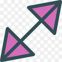 斜箭头图标-空若网 斜箭头图标-空若网