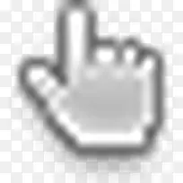 灰色手指箭头-空若网 灰色手指箭头-空若网