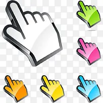 彩色卡通手指尖头-空若网 彩色卡通手指尖头-空若网