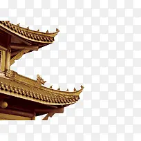 金色廊檐一角摄影-空若网 金色廊檐一角摄影-空若网