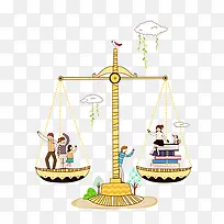 天秤卡通造型-空若网 天秤卡通造型-空若网