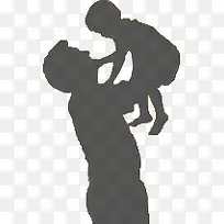 高清摄影灰色造型父子-空若网 高清摄影灰色造型父子-空若网