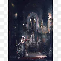 手绘圣经小说插画-空若网 手绘圣经小说插画-空若网