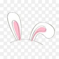 白色卡通兔儿朵-空若网 白色卡通兔儿朵-空若网