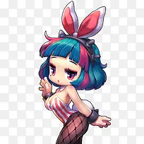 卡通兔女可爱-空若网 卡通兔女可爱-空若网
