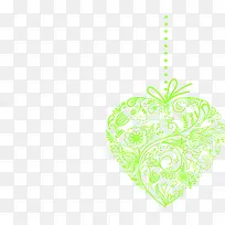 绿色简约花朵爱心-空若网 绿色简约花朵爱心-空若网