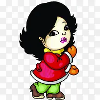 �ֻ�Ů���廭ͼƬ-������