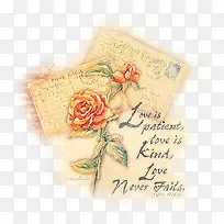 老式旧纸花朵爱情-空若网 老式旧纸花朵爱情-空若网