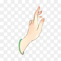 白色手掌手绘-空若网 白色手掌手绘-空若网