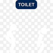 矢量厕所标志插图-空若网 矢量厕所标志插图-空若网