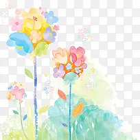 爱心花朵水粉简约花-空若网 爱心花朵水粉简约花-空若网