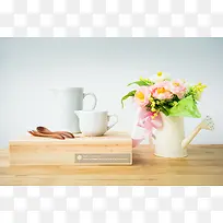 粉色简约花朵杯子-空若网 粉色简约花朵杯子-空若网