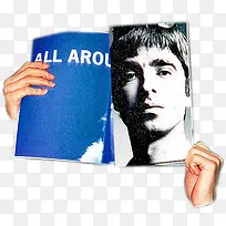 手持杂志创意素材-空若网 手持杂志创意素材-空若网