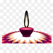 矢量彩色烛光-空若网 矢量彩色烛光-空若网