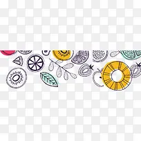 彩色卡通水果装饰-空若网 彩色卡通水果装饰-空若网