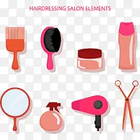 矢量手绘卡通美发-空若网 矢量手绘卡通美发-空若网